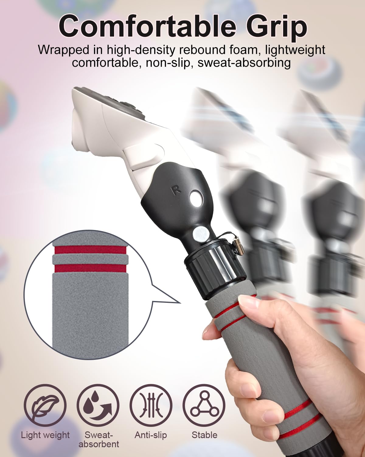 TanReginal VR Handle Accessories for Meta Quest 3 - Dual Extension Sticks for Enhanced Gaming Experience in Beat Saber and More