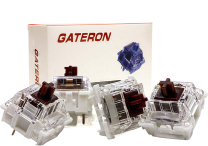 Tugeta Gateron 105Pcs Mechanical Gaming Keyboard, Gpro V3.0, Brown, Tactile 55gf Switches, POM Stem, RGB SMD, 3