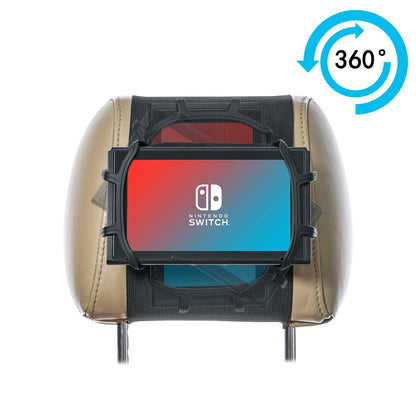 TFY Nintendo Switch Car Mount - Swivel Headrest Holder, Silicon Material