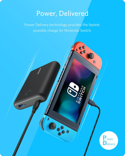 Anker PowerCore 13400 Portable Charger for Nintendo Switch - 13400mAh, Black, Model AK-848061055887