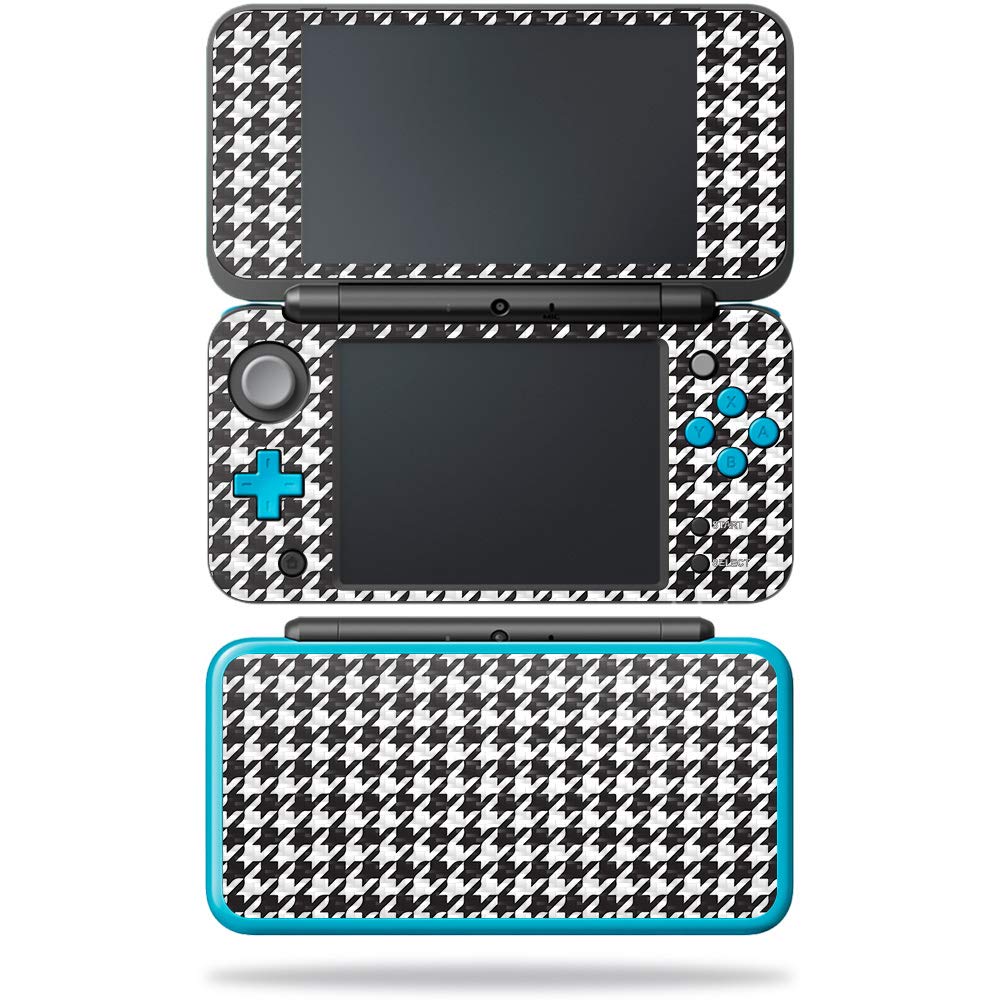MightySkins Carbon Fiber Skin for Nintendo New 2DS XL - Houndstooth | Protective  Durable Textured Carbon Fiber Finish | Easy to Apply  Remove  and Change Styles | Made in The USA