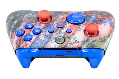 Custom Controllerzz Custom Wireless Controller for Xbox Series X/S & PC - Glacier Burn & Blue Chrome Inserts