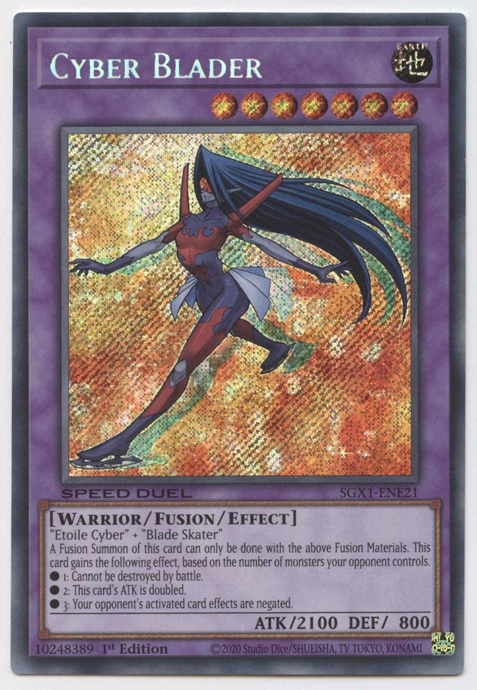 Yu-Gi-Oh! Cyber Blader - Secret Rare 1st Edition Trading Card - Multicoloured