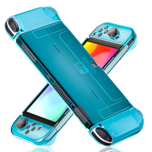 FANPL [Improved Version] Dockable Clear Case for Nintendo Switch OLED 2021, Protective Case Cover for Switch OLED and Joy Con Co