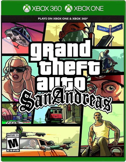 Rockstar Games Grand Theft Auto: San Andreas - Xbox 360, Model 49564, Classic Action-Adventure Game