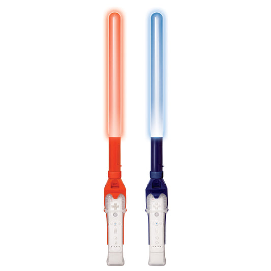 dreamGEAR Nintendo Wii Dual Glow Sabers - Red & Blue, Model DGWII-1230, Ideal for Gaming Fun