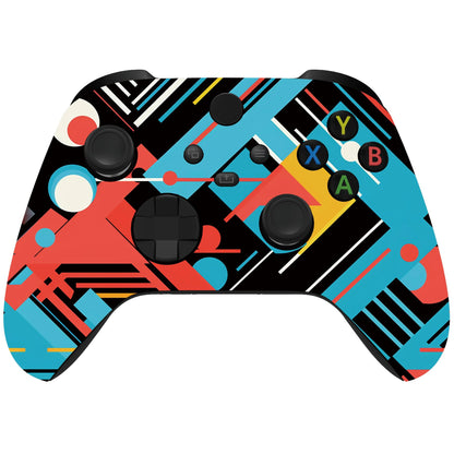 Custom Controllerzz Wireless Controller - Soft Touch Feel for Xbox Series X/S & One, X/S Abstract Fusion