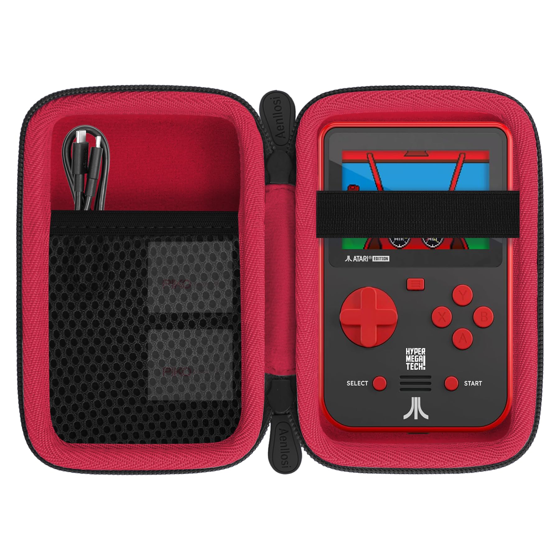 Aenllosi Hard Carrying Case Compatible with Blaze Atari/Technos/Taito/Capcom Super/Neo-Geo/Data East Pocket Arcade Gaming Handhled  Red (Case Only)