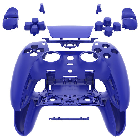 eXtremeRate Full Set Shell with Buttons Touchpad Cover Compatible with ps5 Edge Controller  Blue Custom Replacement Decorative Trim Shell Front Back Plates Compatible with ps5 Edge Controller