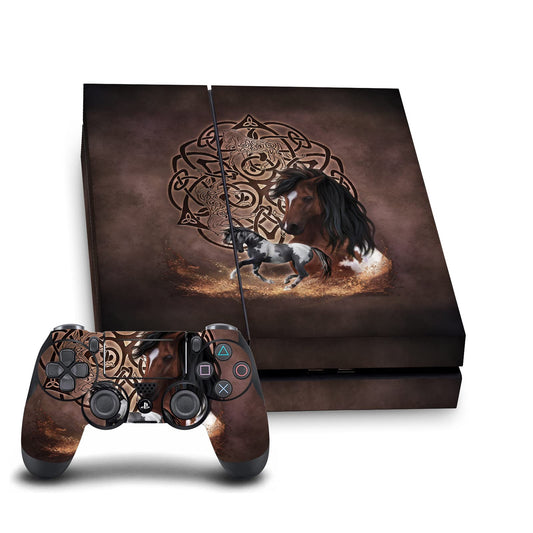 Head Case Designs Officially Licensed Brigid Ashwood Horse Art Mix Vinyl Sticker Gaming Skin Decal Cover Compatible With Sony PlayStation 4 PS4 Console and DualShock 4 Controller Bundle