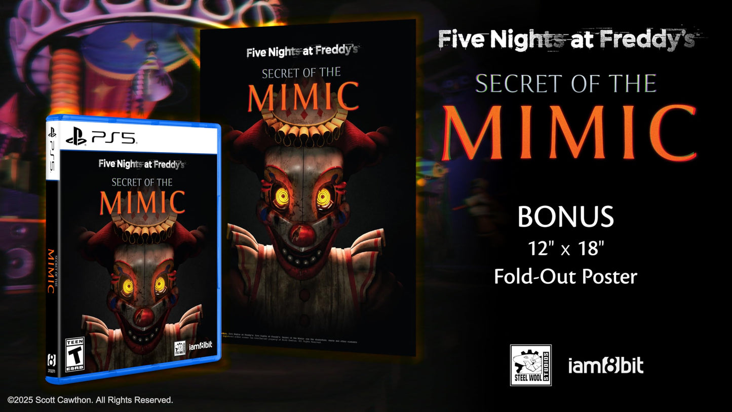iam8bit Five Nights at Freddy's: Secret of the Mimic for PS5 - Engaging Gameplay Adventure