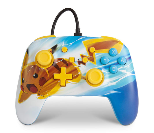 PowerA Enhanced Wired Controller for Nintendo Switch - Pok  mon: Pikachu Charge, Gamepad, game controller, wired controller, off
