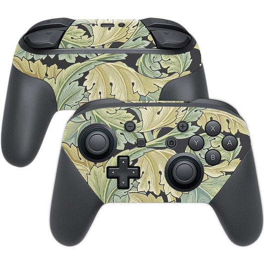 MightySkins Skin Compatible with Nintendo Switch Pro Controller - Acanthus | Protective, Durable, and Unique Vinyl Decal wrap Co