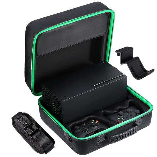 Zadii Hard Carrying Case Compatible with Xbox Series X  Protective Travel bag for Xbox Series X Disc or Digital Version  Controllers  Cables and Other Accessories