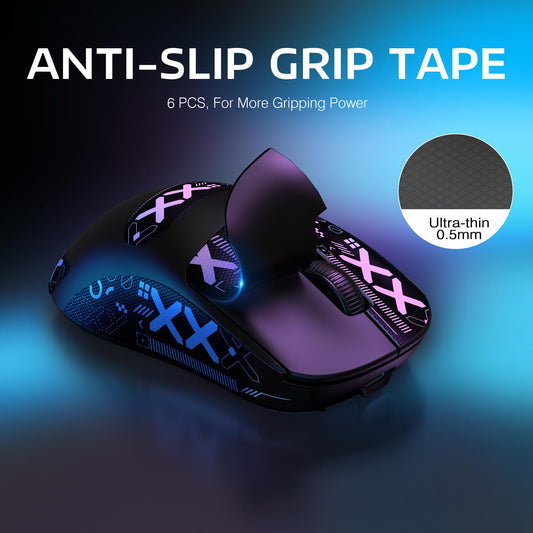 ATTACK SHARK X3 Wireless Gaming Mouse - 26K DPI, Tri-Mode, 5 Buttons, Black with Stickers