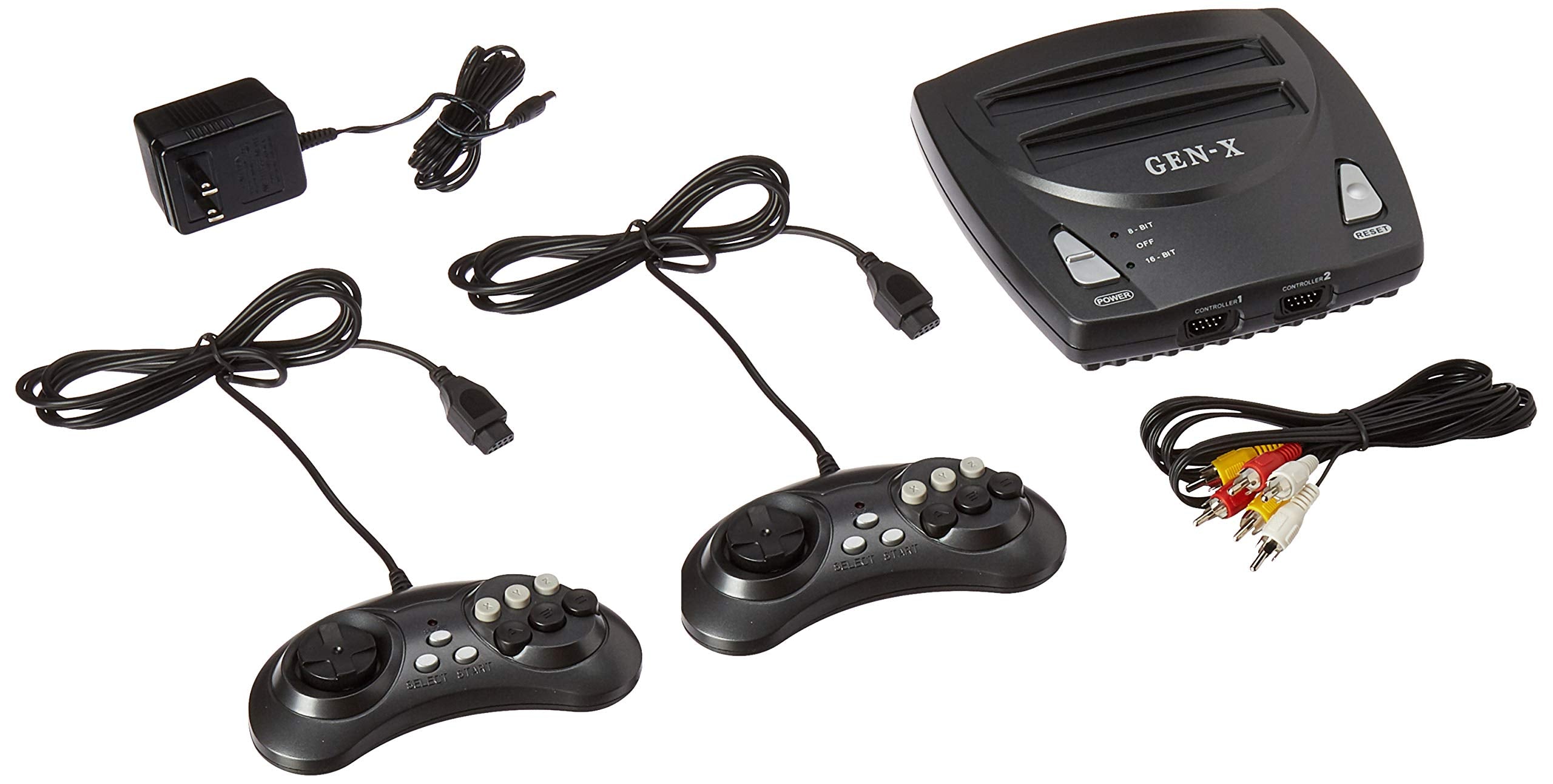 Retro-Bit Gen-X - Console - NES and Genesis 2 In1 System with 2 ...