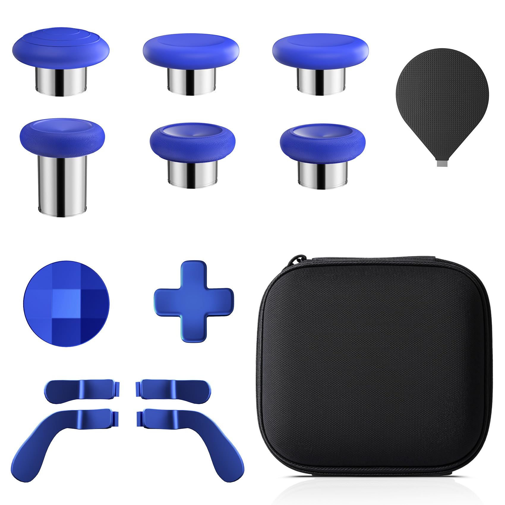 13 in 1 Metal Thumbsticks for Xbox One fine design Series 2  fine design Series 2 Core Controller Parts  TanReginal Gaming Accessory Replacement  Metal Mod 6 Swap Joysticks  4 Paddles  2 D-Pads  1 Tool(Blue)