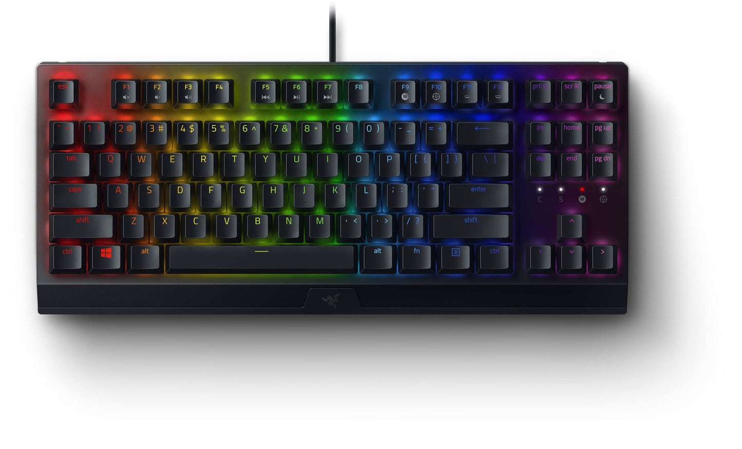 Razer BlackWidow V3 TKL Mechanical Gaming Keyboard - Yellow Switches, Chroma RGB, Compact, Classic Black, Model RZ03-03491800-R3M1