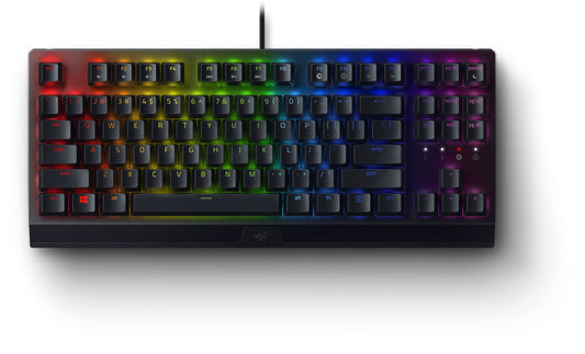 Razer BlackWidow V3 TKL Mechanical Gaming Keyboard - Yellow Switches, Chroma RGB, Compact, Classic Black, Model RZ03-03491800-R3M1