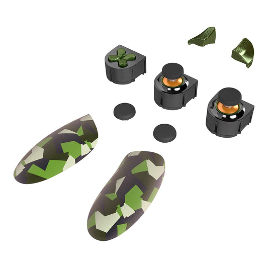 Thrustmaster Eswap X Green Color Pack, Of 7 Green Camo Modules, Next Generation, Nxg Mini-Sticks, Hot Swap, Compatible with Eswa