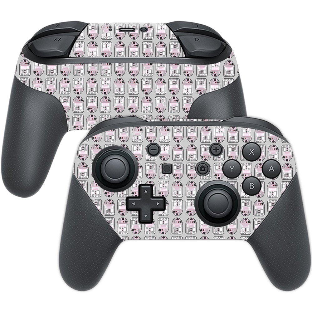 MightySkins Skin Compatible with Nintendo Switch Pro Controller wrap Cover Sticker Skins Pink Galaxy Bots