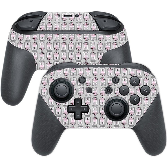 MightySkins Skin Compatible with Nintendo Switch Pro Controller wrap Cover Sticker Skins Pink Galaxy Bots