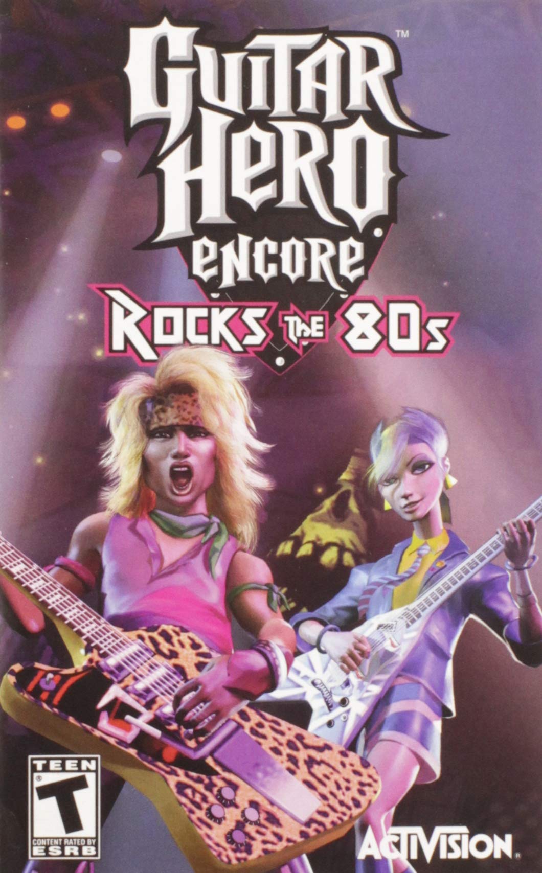 ACTIVISION Guitar Hero Encore: Rocks the 80's - PlayStation 2 Game - Purple - Model 047875950719