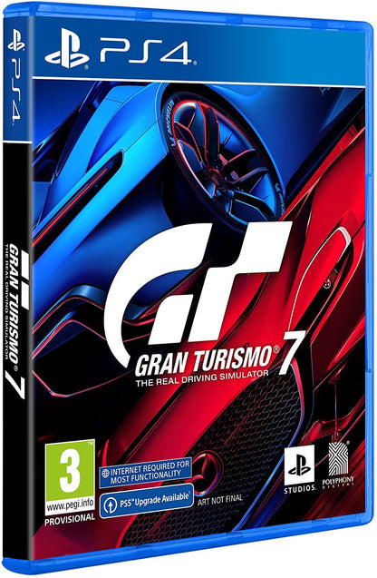 Sony Gran Turismo 7 PS4 Game - Model 1183236, Black Color, High-Performance Racing Simulation