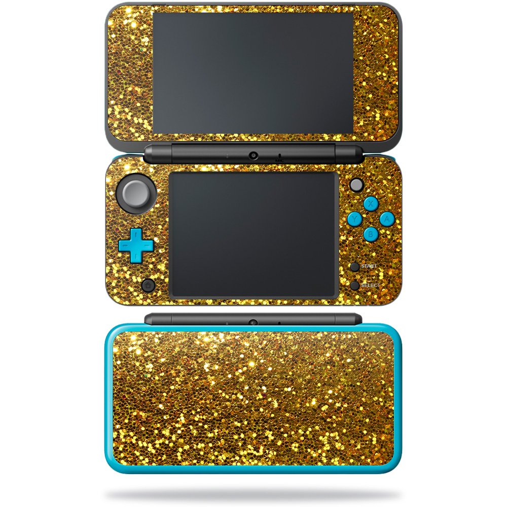 MIGHTY SKINS Nintendo New 2DS XL Skin - Gold Dazzle, Durable Vinyl Decal, Easy Apply/Remove, Made in USA