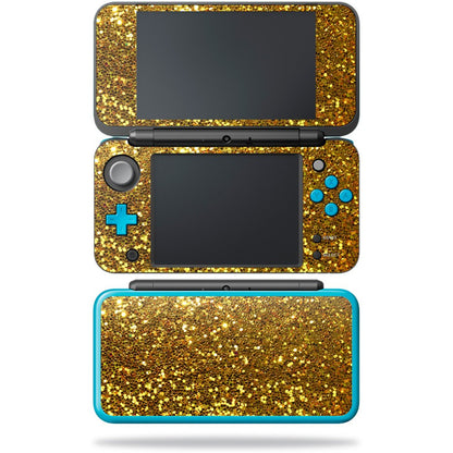 MIGHTY SKINS Nintendo New 2DS XL Skin - Gold Dazzle, Durable Vinyl Decal, Easy Apply/Remove, Made in USA