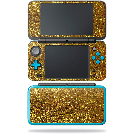 MIGHTY SKINS Nintendo New 2DS XL Skin - Gold Dazzle, Durable Vinyl Decal, Easy Apply/Remove, Made in USA