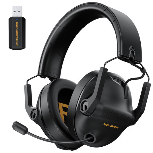 SG600 Wireless Gaming Headset for PC  PS5  PS4  Laptop  Mac  Nintendo Switch  2.4GHz & Bluetooth 5.3 Gaming Headphones with Noise Canceling Mic  Stereo Sound  70+Hr Battery  15ms Latency