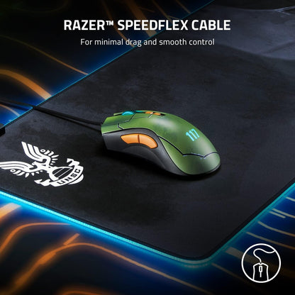 Razer DeathAdder V2 Gaming Mouse - 20K DPI, Chroma RGB, 8 Buttons - Halo Infinite Edition