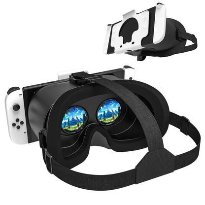 TIMETOP VR Headset for Nintendo Switch - Upgraded 3D Goggles, Black, Model: Switch VR Headset Red, Ideal for Kids & OLED Games