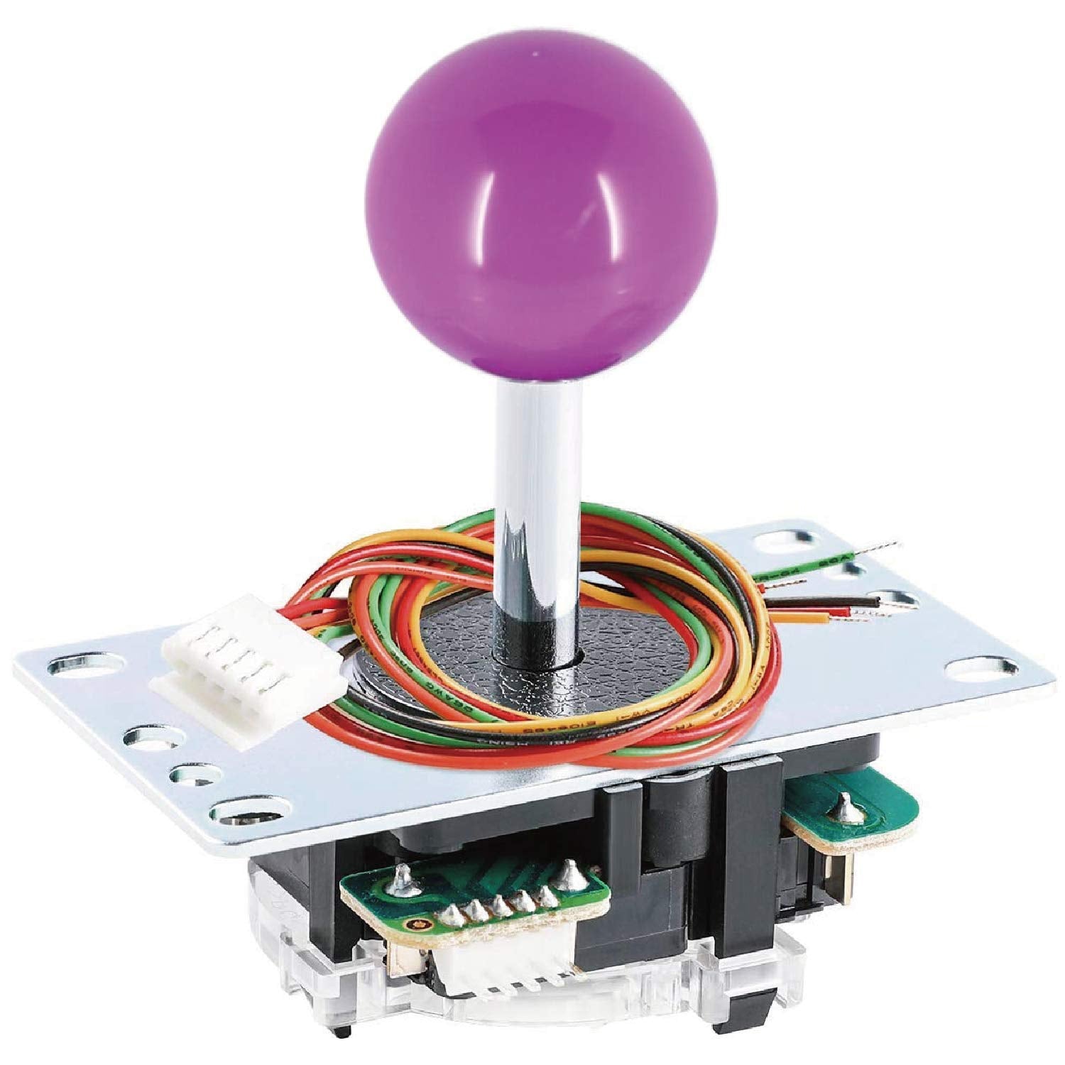 SANWA JLF-TP-8YT Arcade Joystick (Purple Ball Top) - fine  High Precision  Responsive Controls  Multi-Platform Compatible - Ideal for Gaming Enthusiasts  for Arcade Jamma Game 4 & 8 Way Adjustable