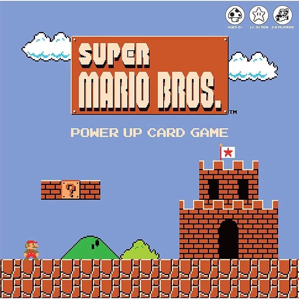USAOPOLY Super Mario Bros Power Up Card Game - Fast-Paced Fun, 15.2 x 5.4 x 15.2 inches, Peach Color, Model USOCG005