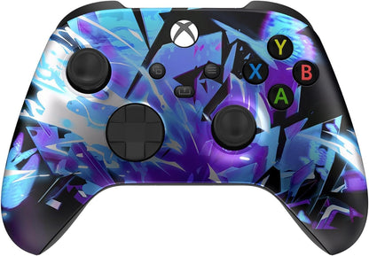 Custom Controllerzz Wireless Controller for Xbox Series X/S & One - Soft Touch Feel, X/S Graffiti Design