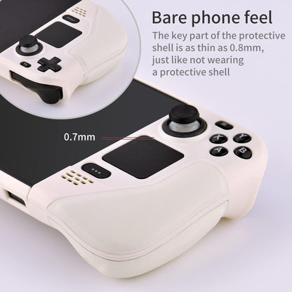 UYIYE Steam Deck Kickstand Case - TPU Material, White Color, Model STCASE-FT009