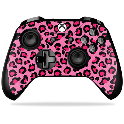 MIGHTY SKINS Xbox One X Controller Skin - Pink Leopard, Durable Vinyl Decal, 8 x 4.5 in, Easy to Apply & Remove