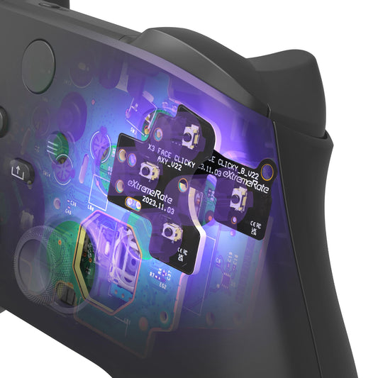 eXtremeRate ABXY Clicky Kit V2 for Xbox Core Controller Custom A B X Y Keys Mouse Clicky Kit for Xbox Series X|S Controller Model 1914  Action Buttons Clicky Kit for Xbox One S/X Controller Model 1708