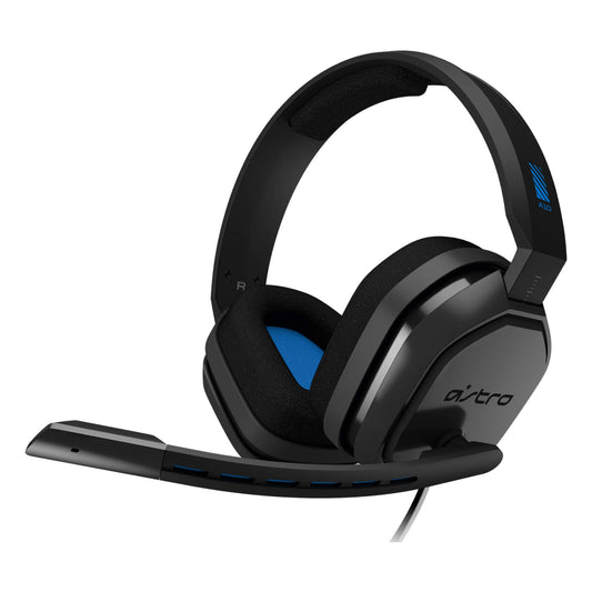 ASTRO Gaming A10 Wired Gaming Headset - Lightweight, Damage Resistant, 3.5mm Audio Jack, Universal Size, Black/Blue