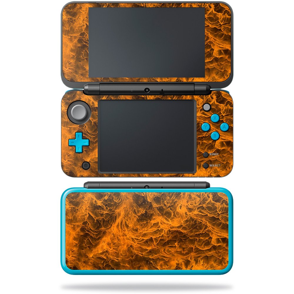 MIGHTY SKINS Nintendo New 2DS XL Skin - Durable Vinyl Decal Cover, Burning Up Design, Easy to Apply & Remove, Model NI2DSXL-Burning Up