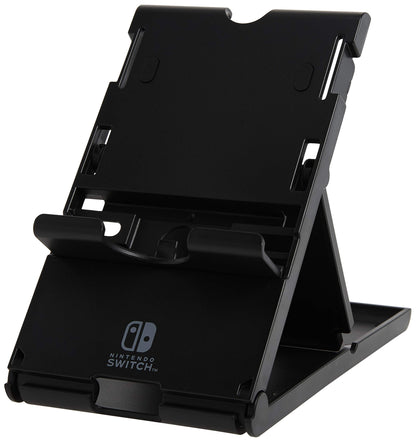 HORI Compact Playstand for Nintendo Switch - Adjustable, Black, Officially Licensed, Model NSW-029U, Rubber Material