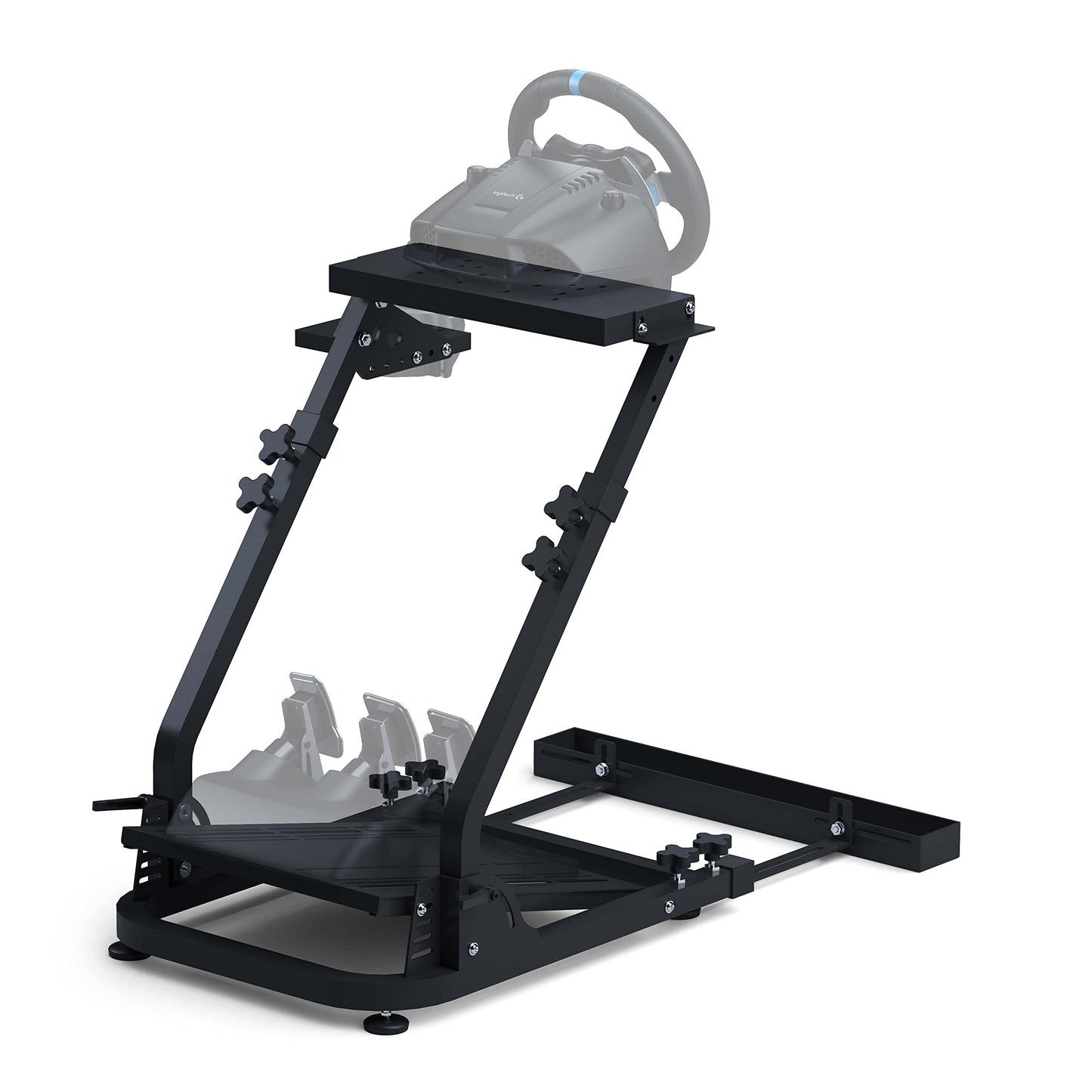 GT OMEGA Classic Wheel Stand for Logitech G923/G29/G920, Thrustmaster T300, Black, Model 5F-OV6H-H6J1