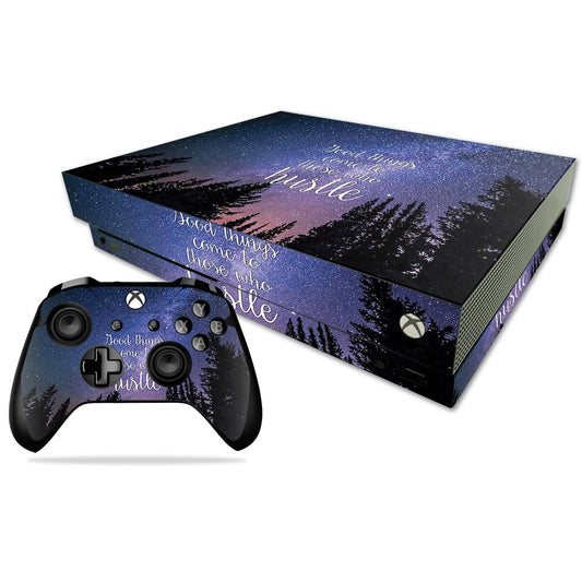 MIGHTY SKINS Xbox One X Skin - Hustle Vinyl Decal Wrap, Durable & Easy to Apply, Model MIXBONXCMB-Hustle