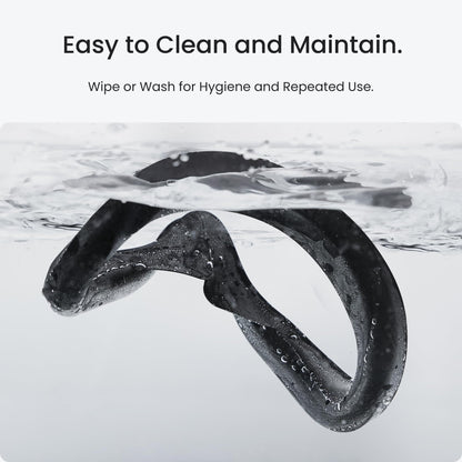 KIWI design F4 Silicone Facial Cover for Meta Quest 3S, Black, Model Q7-2P, Not Compatible with Quest 3