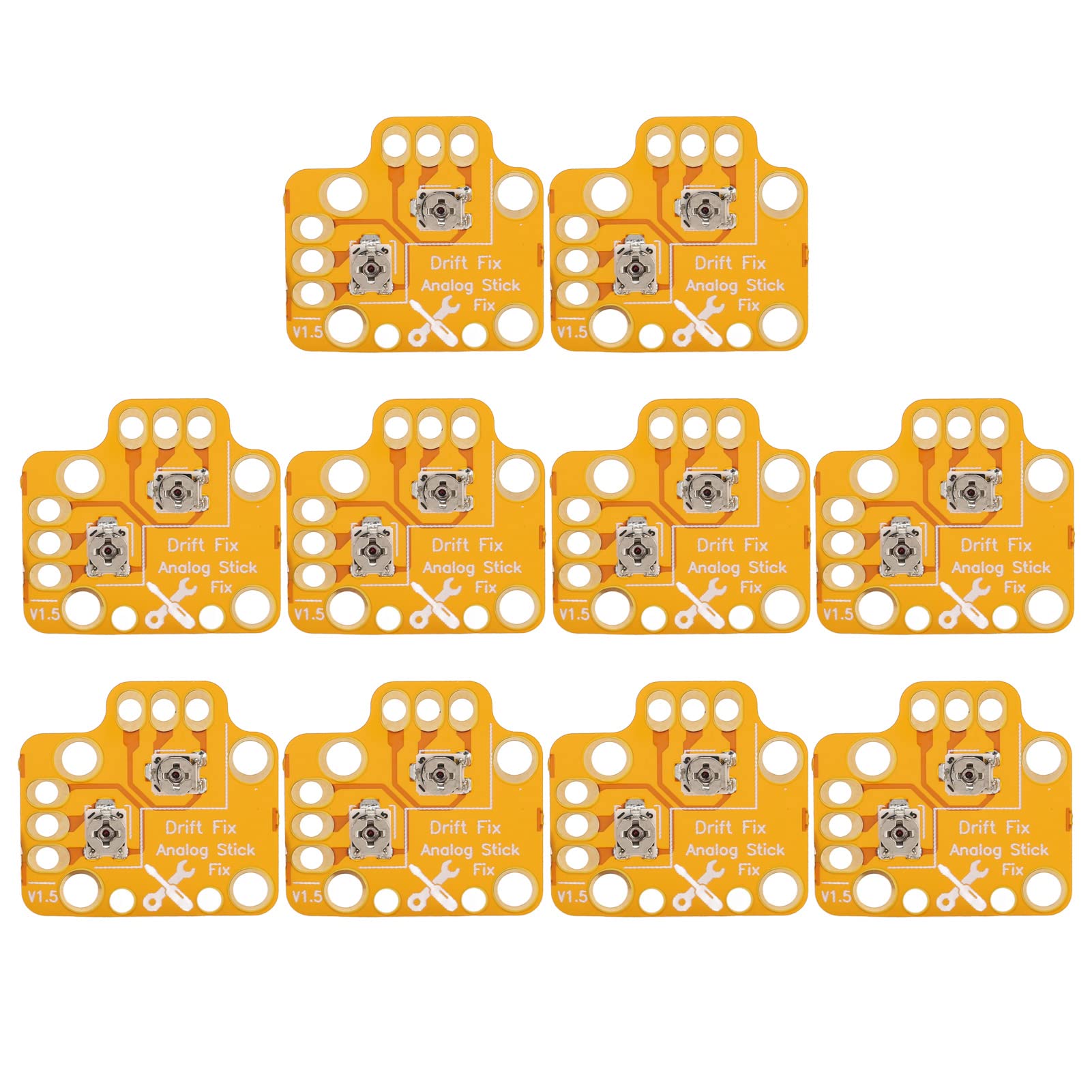 10pcs Controller 3D Thumb Stick Drift Fix Mod  Universal Gamepad Joystick Drift Repair Board for    S  X Controller  Gold