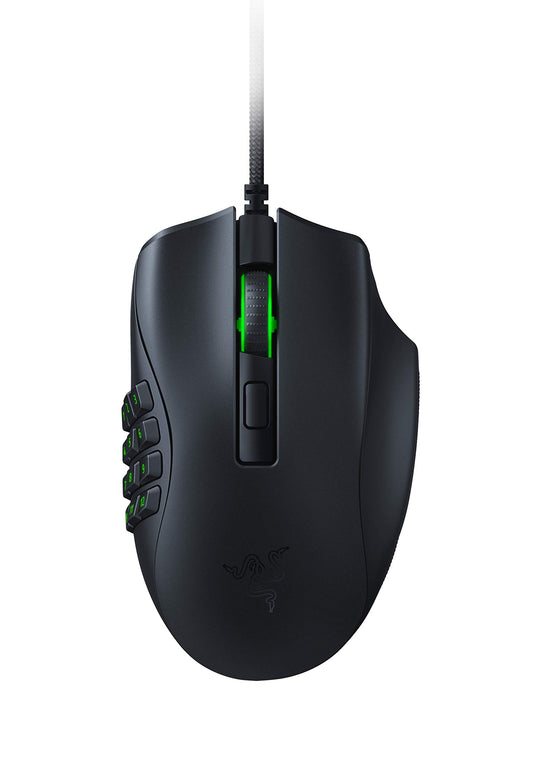 Razer Naga X Wired MMO Gaming Mouse: 18K DPI Optical Sensor - 2nd-gen Optical Switch - Chroma RGB Lighting - 16 Programmable But