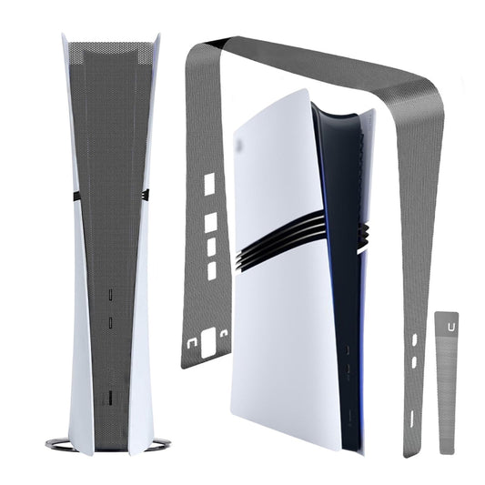 AJKTHGE Dust Cover Net for PS5 Pro - Full Black, Anti-Dust, Heatsink Barrier, Compatible with Optical & Digital Versions