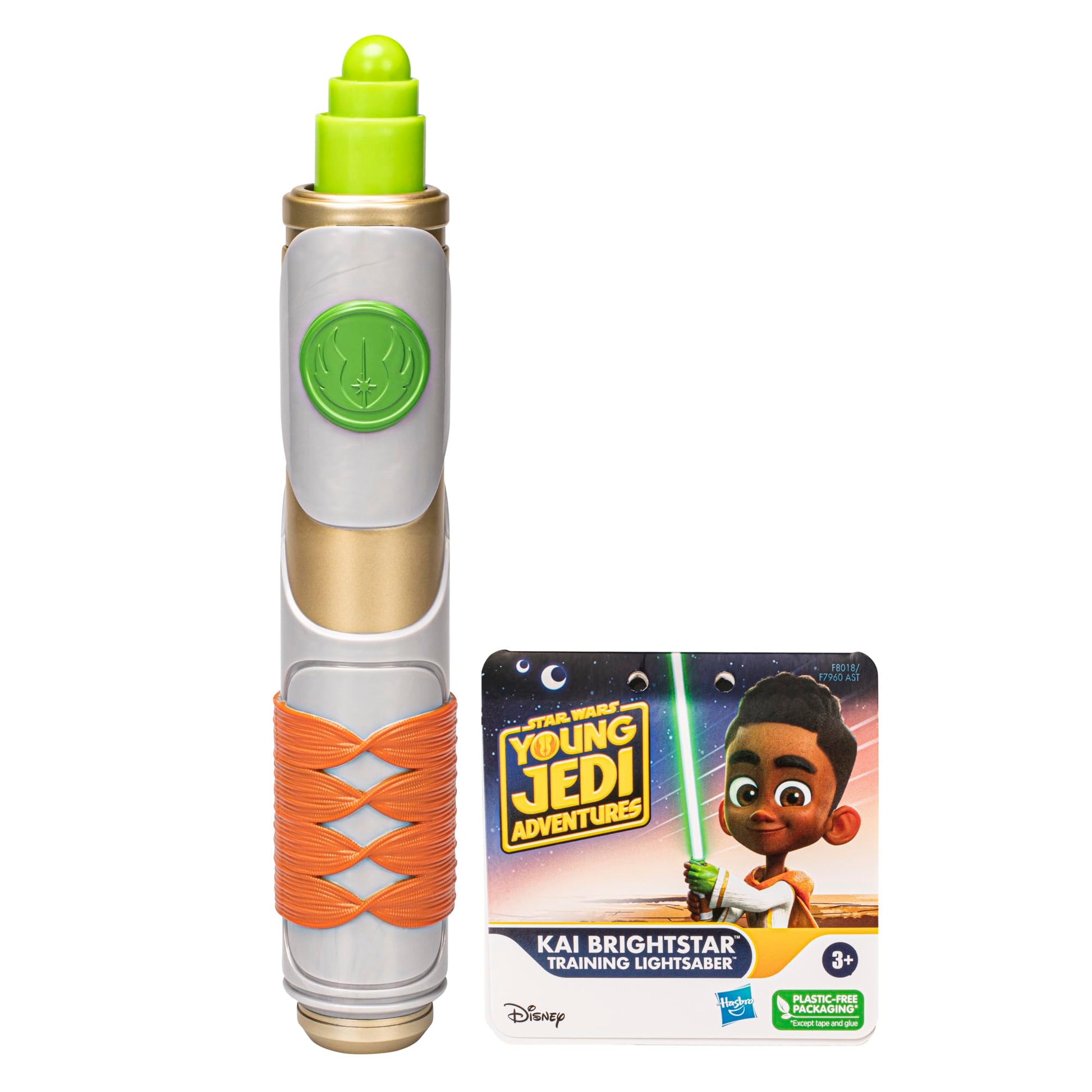 Star Wars: Young Jedi Adventures Kai Brightstar Green Extendable Lightsaber  Toys  Preschool Toys for 3 Year Old Boys & Girls